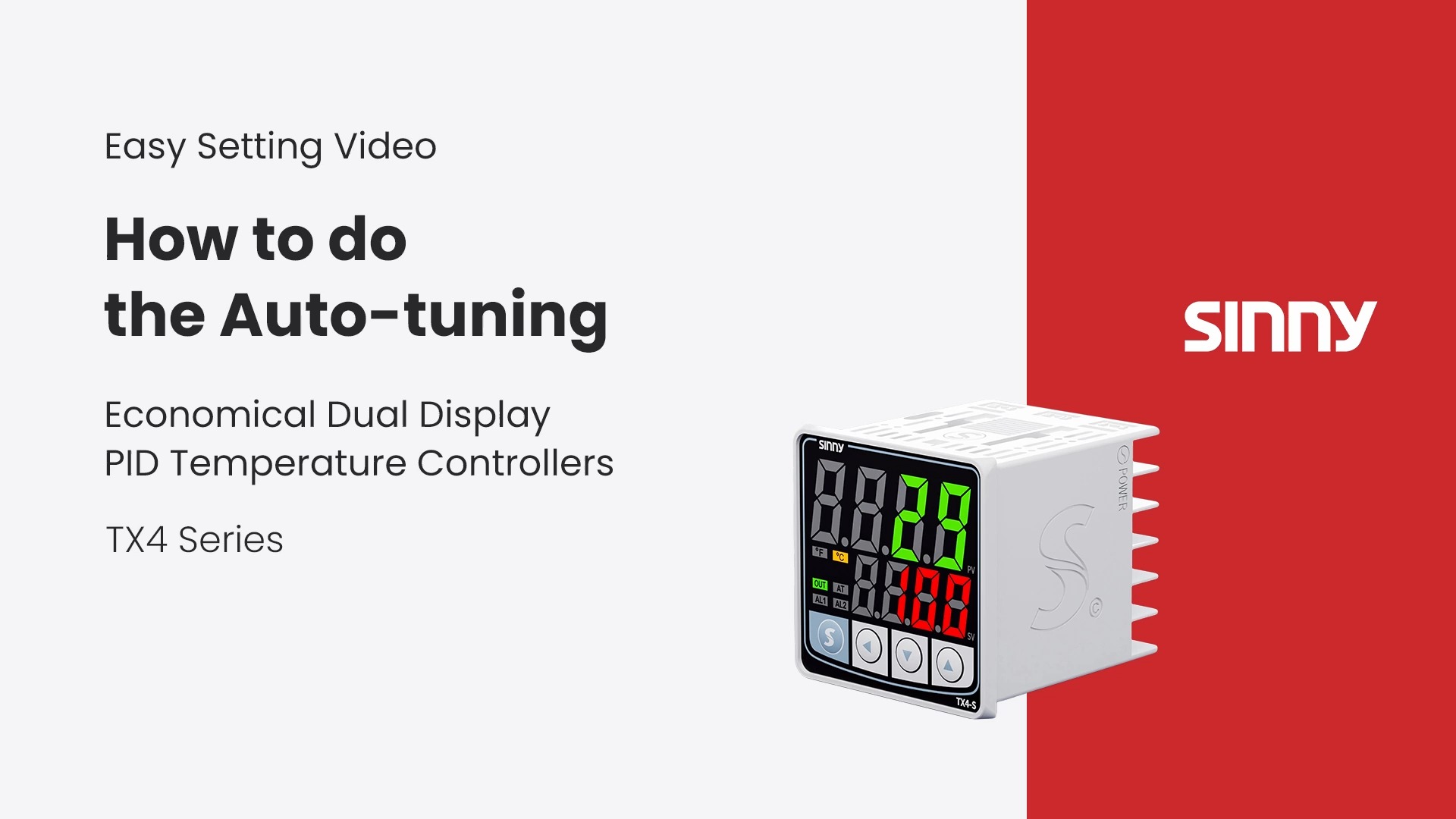 Sinny TX4 series Tutorial: How To Do the Auto-tuning (TX4 serie